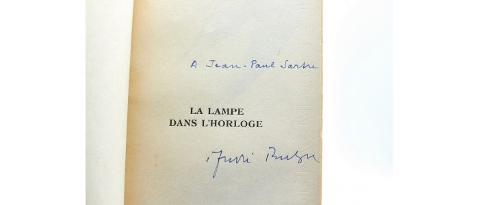 BRETON : La lampe dans l'horloge - Autographe, Edition Originale - Edition-Originale.com