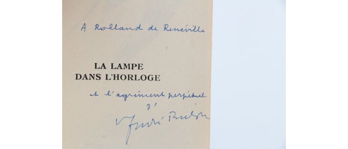 BRETON : La Lampe dans l'horloge - Signed book, First edition - Edition-Originale.com