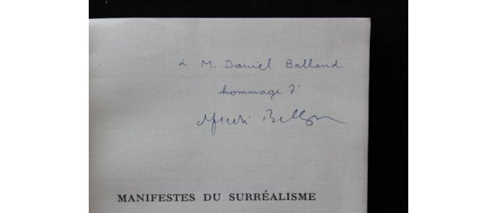 BRETON : Manifestes du surréalisme - Signed book, First edition - Edition-Originale.com