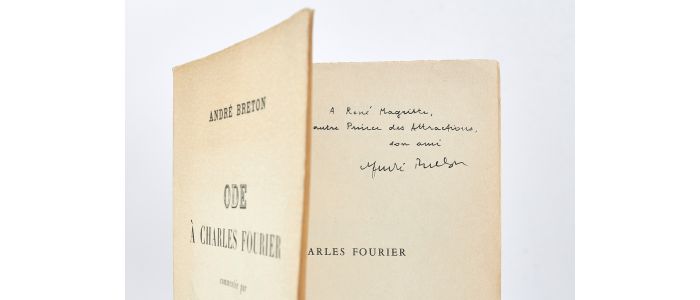 BRETON : Ode à Charles Fourier - Signed book, First edition - Edition-Originale.com