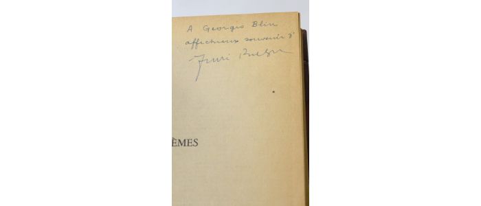BRETON : Poèmes - Autographe, Edition Originale - Edition-Originale.com