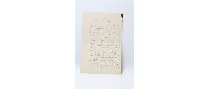 BRETON : Lettre autographe signée à propos de sa fille Virginie Demont-Breton - Signiert, Erste Ausgabe - Edition-Originale.com