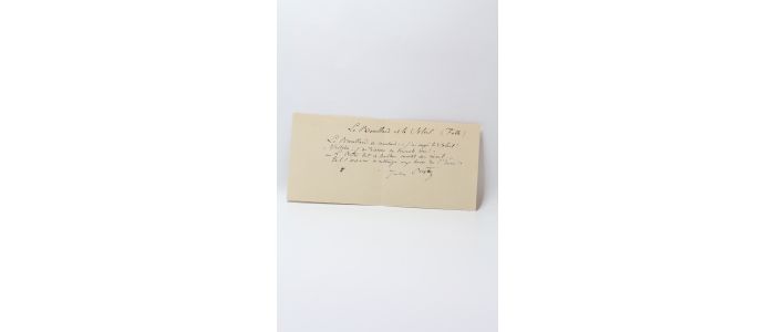 BRETON : Poème inédit autographe signé : Le brouillard et le soleil (fable) - Signiert, Erste Ausgabe - Edition-Originale.com