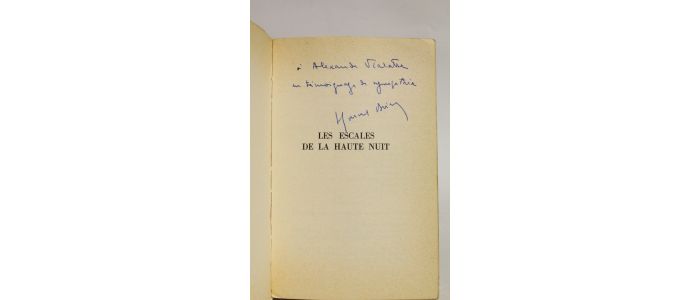 BRION : Les escales de la haute nuit - Autographe - Edition-Originale.com