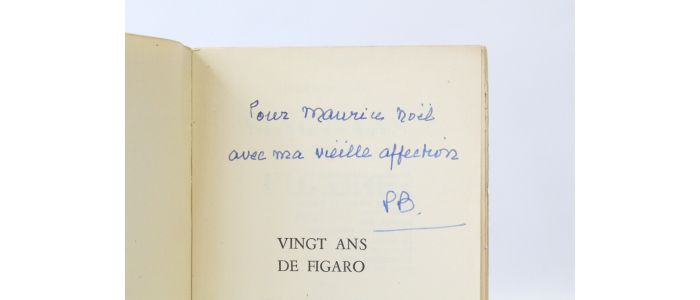 BRISSON : Vingt ans de Figaro 1938-1958 - Signed book, First edition - Edition-Originale.com
