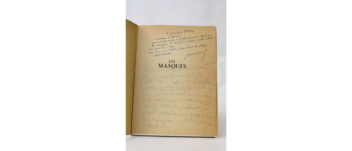 BURAUD : Les masques - Autographe, Edition Originale - Edition-Originale.com