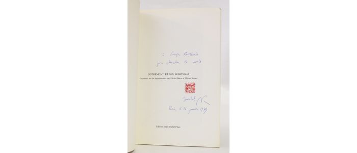 BUTOR : Dotremont et ses écrivures. Entretiens sur les logogrammes par Michel Butor et Michel Sicard - Signed book, First edition - Edition-Originale.com