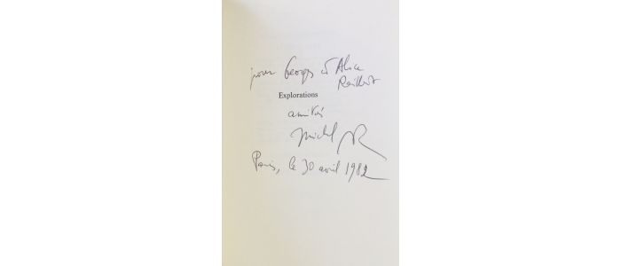 BUTOR : Explorations - Autographe, Edition Originale - Edition-Originale.com