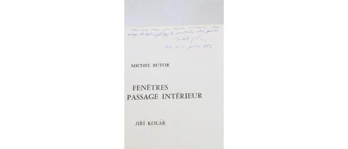 BUTOR : Fenêtres sur le passage intérieur - Signiert, Erste Ausgabe - Edition-Originale.com