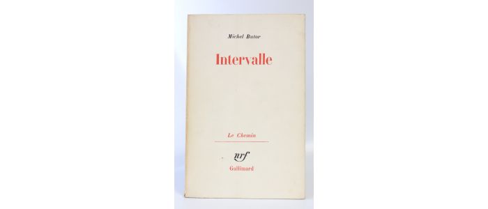 BUTOR : Intervalle - Autographe, Edition Originale - Edition-Originale.com