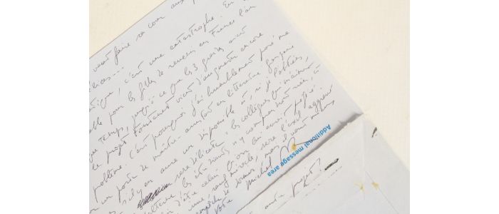 BUTOR : Lettre autographe signée à Georges Raillard : 