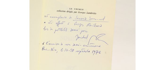 BUTOR : Second sous-sol - Libro autografato, Prima edizione - Edition-Originale.com