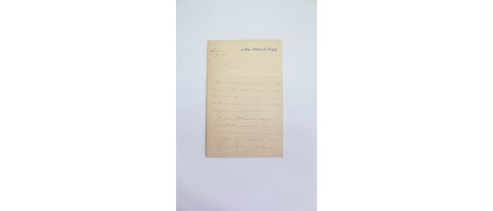 CABANEL : Lettre autographe signée à propos d'un portrait - Signiert, Erste Ausgabe - Edition-Originale.com