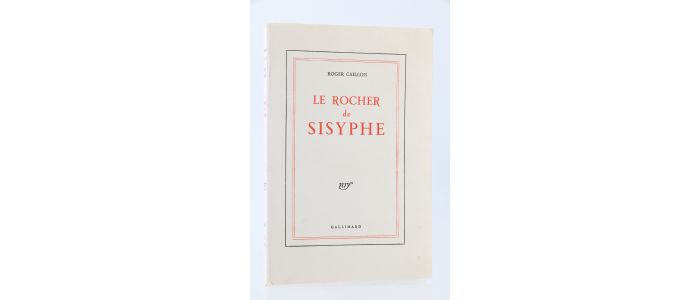 CAILLOIS : Le rocher de Sisyphe - Edition Originale - Edition-Originale.com