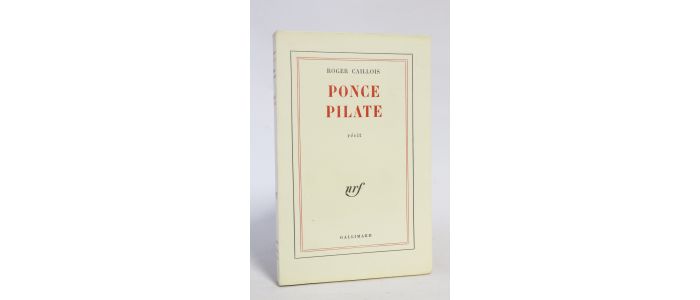 CAILLOIS : Ponce Pilate - Erste Ausgabe - Edition-Originale.com