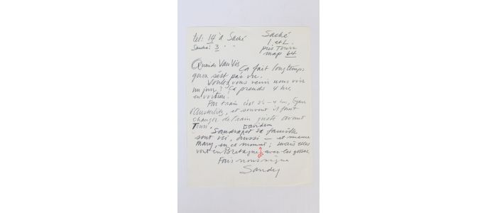 CALDER : Lettre autographe signée d'Alexander Calder à Juan Luis Buñuel - Autographe, Edition Originale - Edition-Originale.com