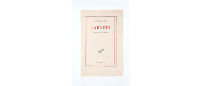 CAMUS : Carnets II. Janvier 1942 - Mars 1951 - Prima edizione - Edition-Originale.com