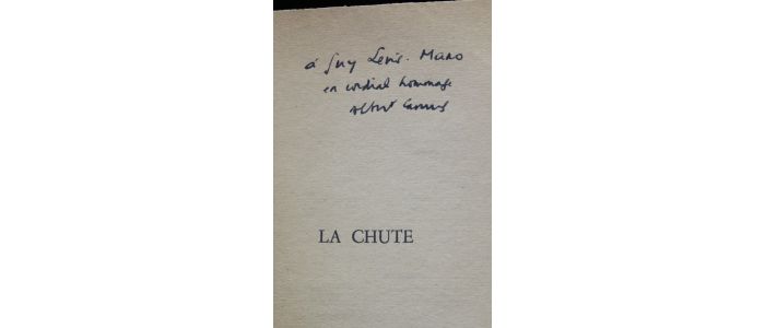 CAMUS : La chute - Signed book, First edition - Edition-Originale.com