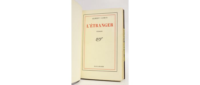 CAMUS : L'Etranger - First edition - Edition-Originale.com