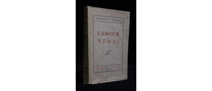 CARCO : L'amour vénal - Erste Ausgabe - Edition-Originale.com
