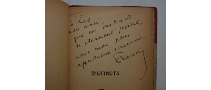 CARCO : Instincts - Libro autografato, Prima edizione - Edition-Originale.com