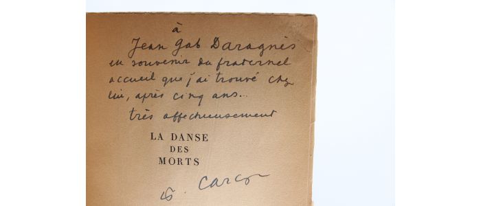 CARCO : La danse des morts comme l'a décrite François Villon - Autographe, Edition Originale - Edition-Originale.com