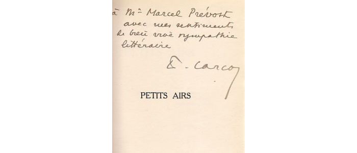 CARCO : Petits airs - Libro autografato, Prima edizione - Edition-Originale.com