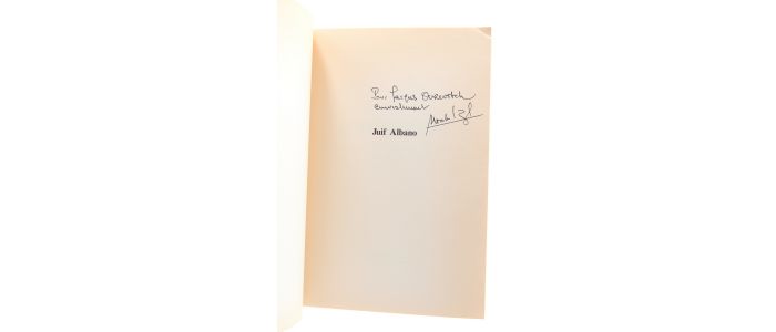 CARDOZE : Juif albano - Autographe, Edition Originale - Edition-Originale.com