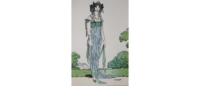 La Rivière. Costume de fantaisie (pl.3, La Gazette du Bon ton, 1912-1913 n°4) - First edition - Edition-Originale.com