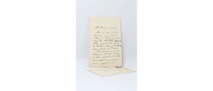 CAROLUS-DURAN : Lettre autographe signée au critique Paul de Saint-Victor  - Signiert, Erste Ausgabe - Edition-Originale.com