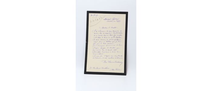 CARRIER-BELLEUSE : Lettre autographe signée pour croquer la classe de danse de l'Opéra - Autographe, Edition Originale - Edition-Originale.com
