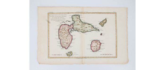 Carte des Isles de la Guadeloupe, de Marie Galante, de la Désirade, et celles des Saintes - Erste Ausgabe - Edition-Originale.com