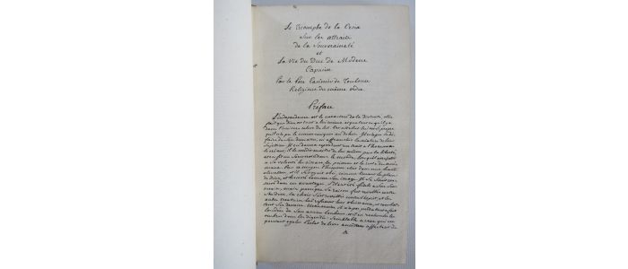 CASIMIR : Manuscrit original : Le triomphe de la croix sur les attraits de la souveraineté ou la vie du duc de Modene - Autographe - Edition-Originale.com