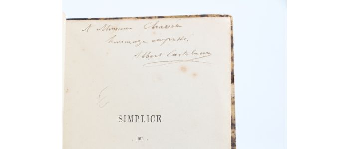 CASTELNAU : Simplice ou les zigzags d'un bachelier - Signed book, First edition - Edition-Originale.com