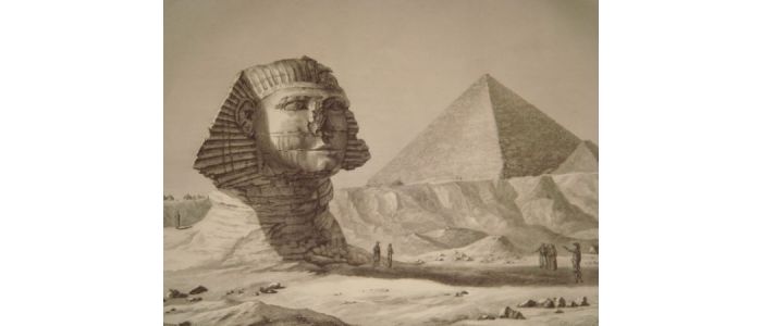 Description De L Egypte Pyramides De Memphis Vue Du Sphinx Et De La Grande Pyramide Prise