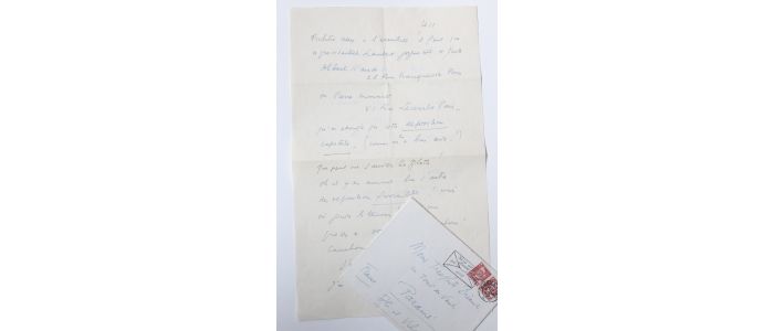 CELINE : Lettre autographe probablement inédite signée de Louis-Ferdinand Céline à Théophile Briant : 