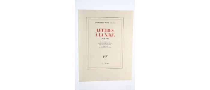 CELINE : Lettres à la N.R.F. 1931-1961 - Edition-Originale.com
