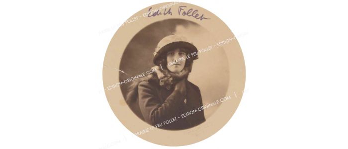 CELINE : Rare et inédit portrait en tondo d'Edith Follet - Erste Ausgabe - Edition-Originale.com