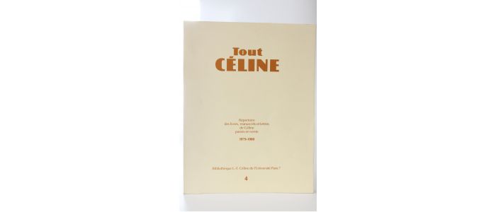CELINE : Tout Céline 1 - Prima edizione - Edition-Originale.com