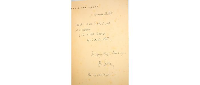 CESAIRE : Soleil cou coupé - Signed book, First edition - Edition-Originale.com