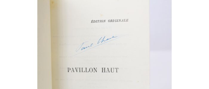 CHACK : Pavillon haut - Signiert, Erste Ausgabe - Edition-Originale.com