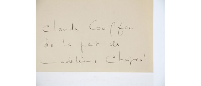 CHAPSAL : Un homme infidèle - Signiert, Erste Ausgabe - Edition-Originale.com