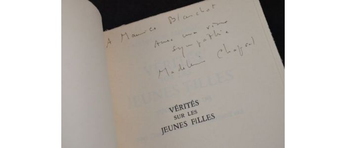 CHAPSAL : Vérités sur les jeunes filles - Libro autografato, Prima edizione - Edition-Originale.com