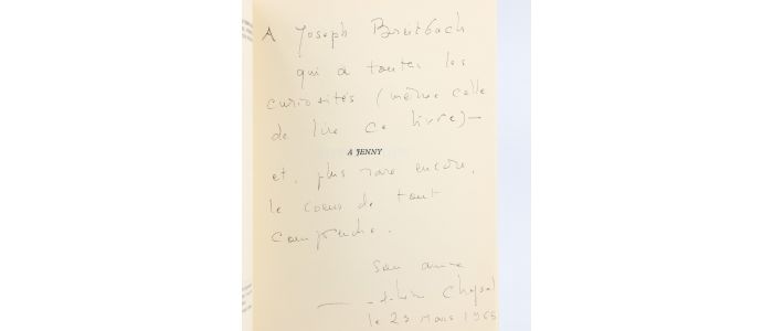 CHAPSAL : Vérités sur les jeunes filles - Autographe, Edition Originale - Edition-Originale.com