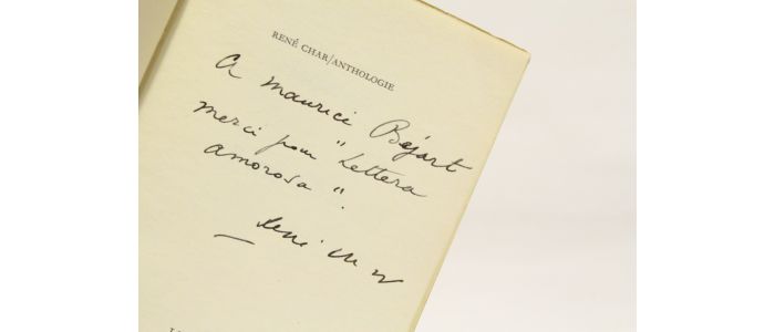 CHAR : Anthologie - Libro autografato, Prima edizione - Edition-Originale.com