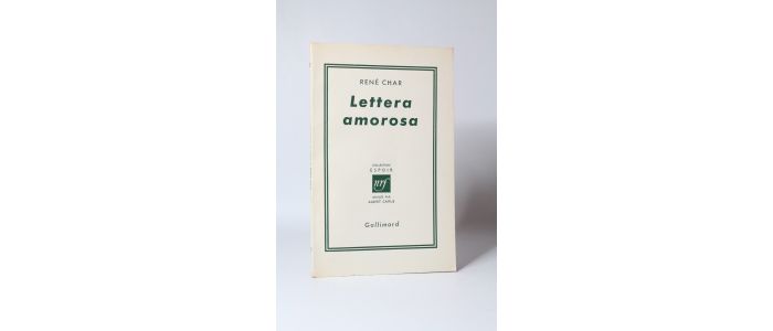 CHAR : Lettera amorosa - First edition - Edition-Originale.com