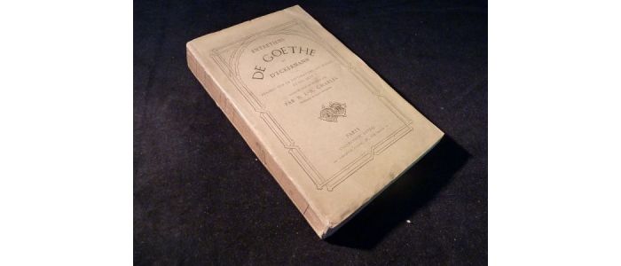 CHARLES : Entretiens de Goethe et d'Eckermann - Edition Originale - Edition-Originale.com