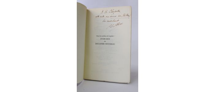 CHASSE : D'Ubu-Roi au Douanier Rousseau - Libro autografato, Prima edizione - Edition-Originale.com