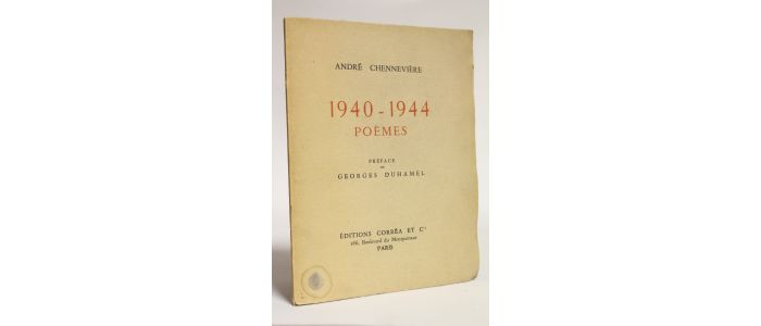 CHENNEVIERE : 1940-1944 poèmes - Prima edizione - Edition-Originale.com
