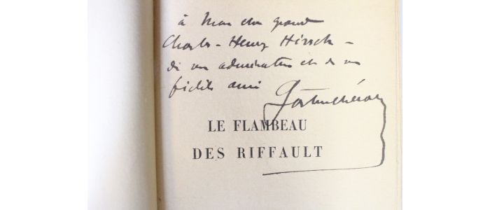 CHERAU : Le flambeau des Riffault - Autographe - Edition-Originale.com